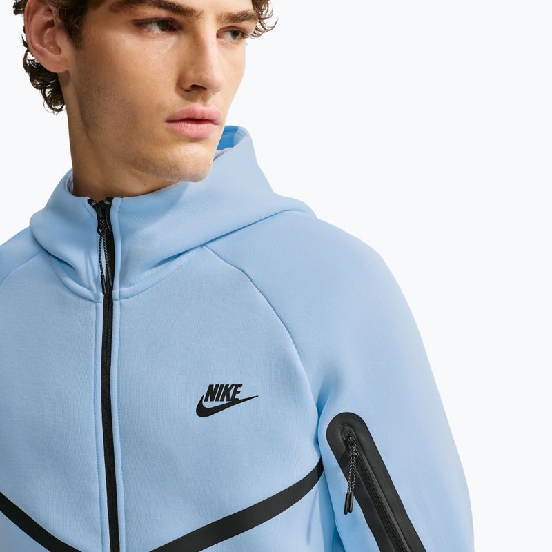 Men's sweatshirt Nike Tech Windrunner Full Zip ice blue/black 5