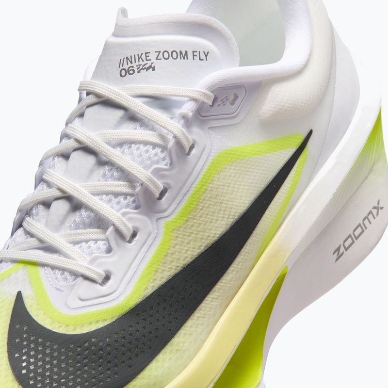 Men's running shoes Nike Zoom Fly 6 white/lemon venom/anthracite 5