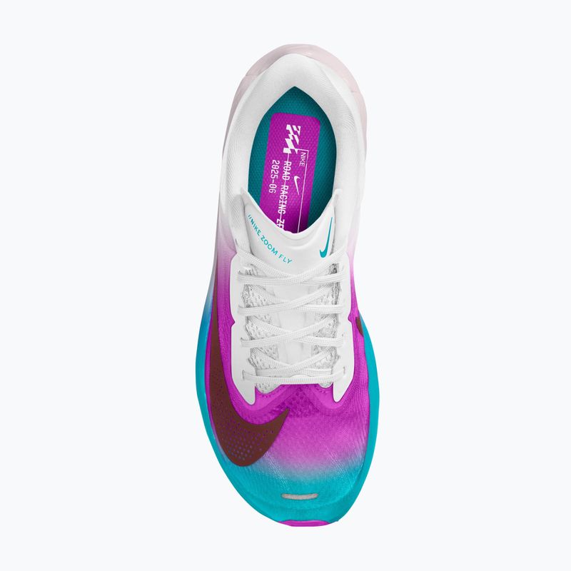 Women's running shoes Nike Zoom Fly 6 white/vivid purple/energy/mystic dates 4