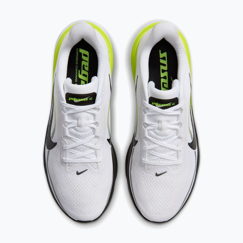 Men's running shoes Nike Pegasus 42 white/lemon venom/white/black 4