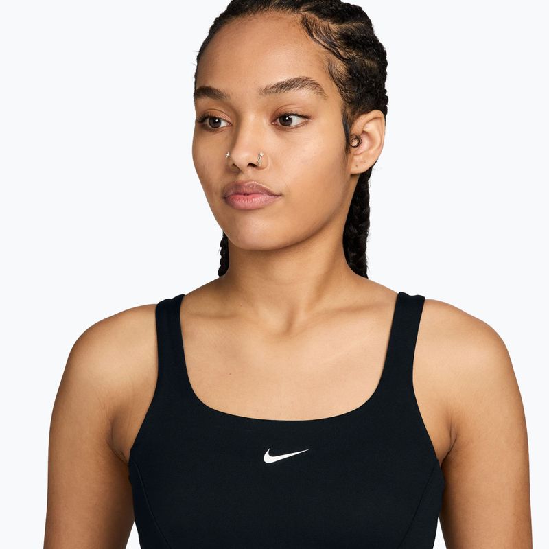 Women's sports bra Nike One black/white 3