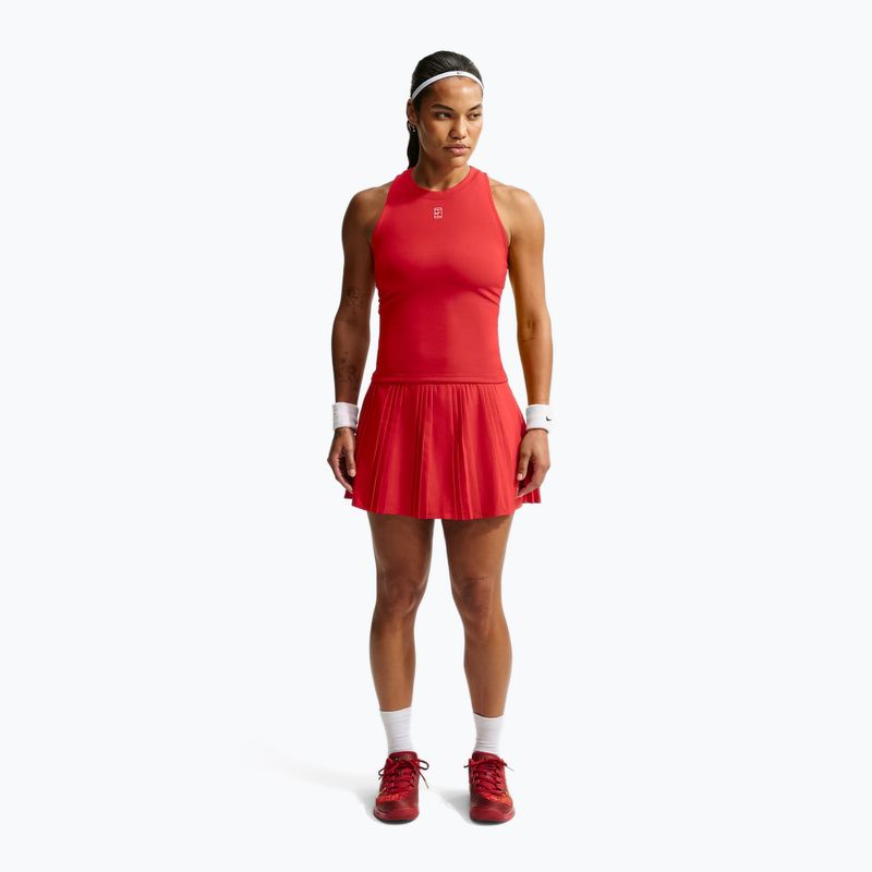 Kids tennis t-shirt Nike Court Advantage university red/white 2