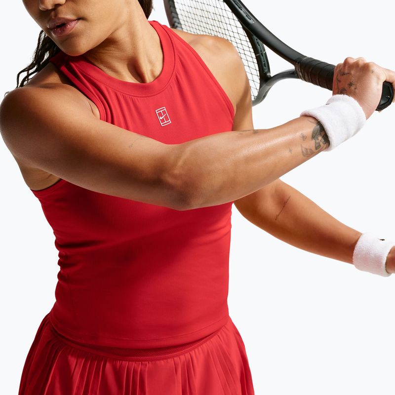 Kids tennis t-shirt Nike Court Advantage university red/white 6