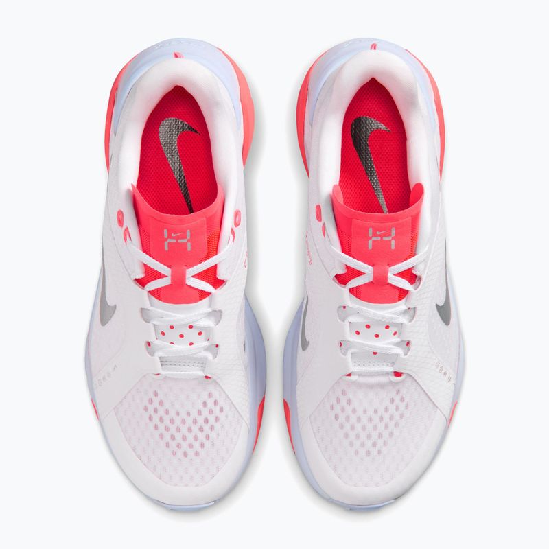 Women's training shoes Nike Hybrid RN white/laser crimson/metallic silver 3