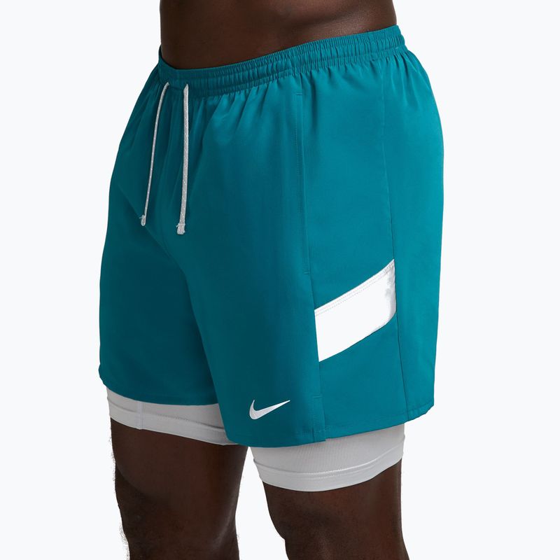 Men's running shorts Nike Miler Dri-Fit 2in1 5" bright spruce 3