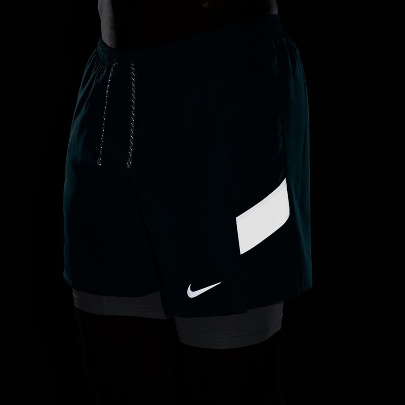 Men's running shorts Nike Miler Dri-Fit 2in1 5" bright spruce 5