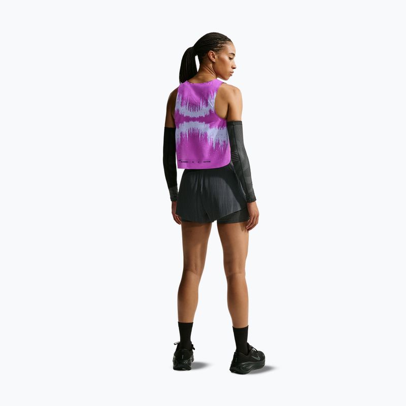 Women's running shirt Nike AeroSwift vivid purple/purple dynasty 3