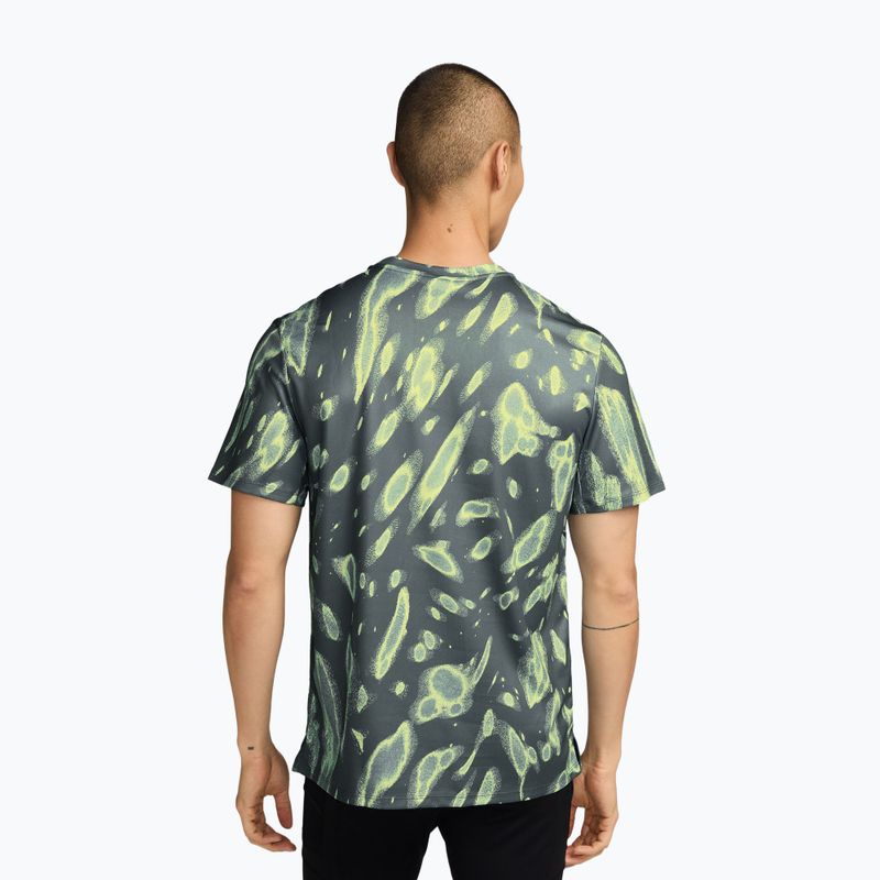 Men's running shirt Nike Miler Dri-Fit UV camo green 2