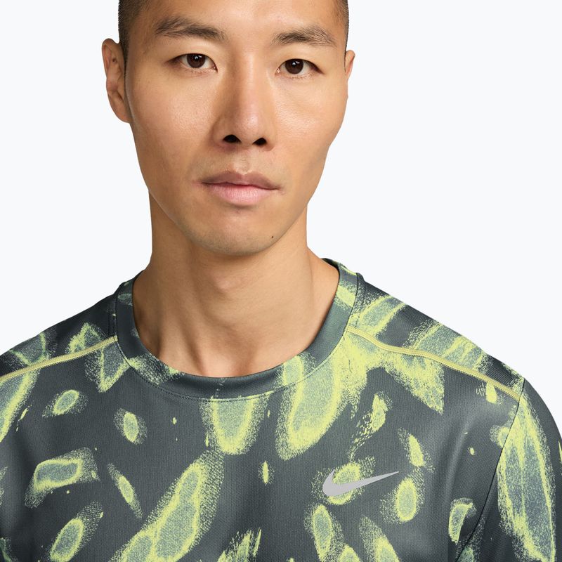 Men's running shirt Nike Miler Dri-Fit UV camo green 3