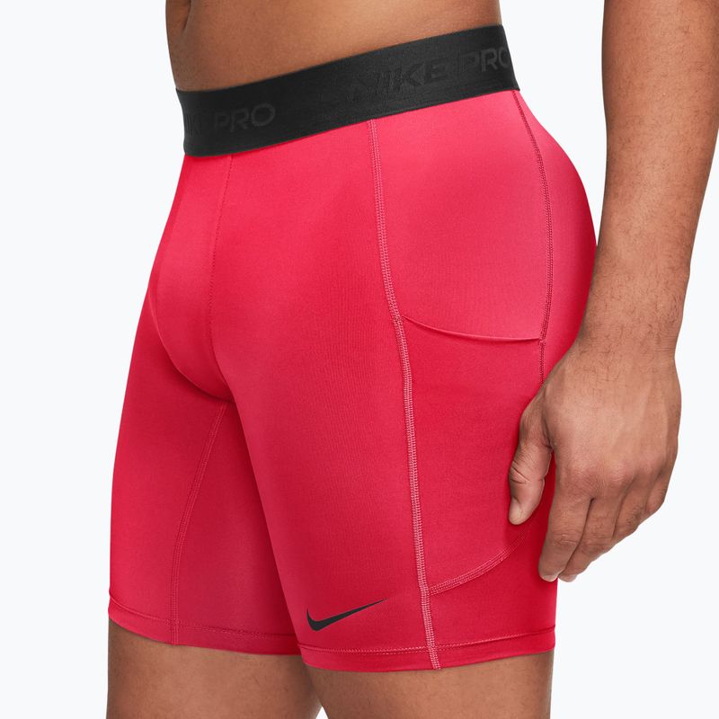 Men's training shorts Nike Pro Dri-Fit Fitness Long laser crimson/black 3
