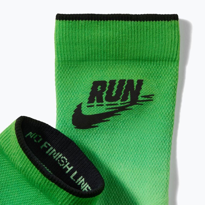 Socks Nike Run Midweight illusion green/black 2