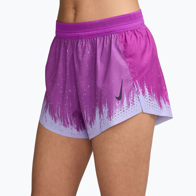 Women's running shorts Nike AeroSwift vivid purple/purple dynasty 3