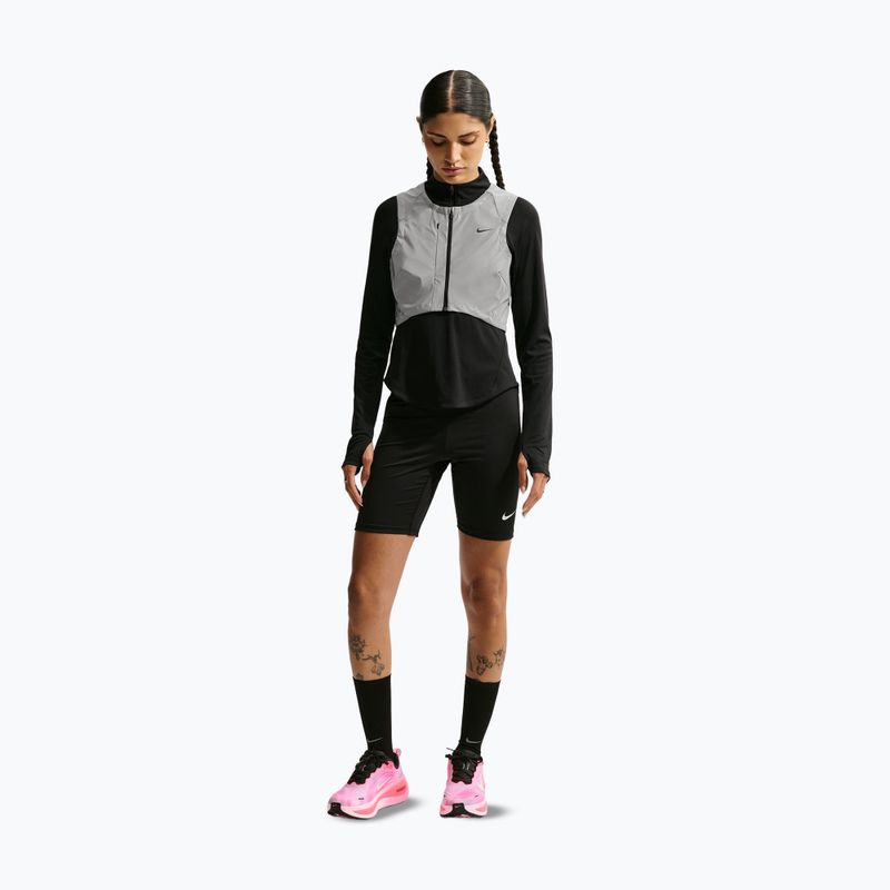 Women's running gilet Nike Swift Flash metallic cool grey/black 2