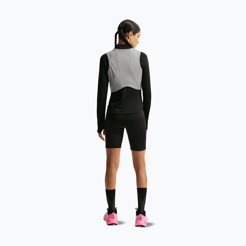 Women's running gilet Nike Swift Flash metallic cool grey/black 3