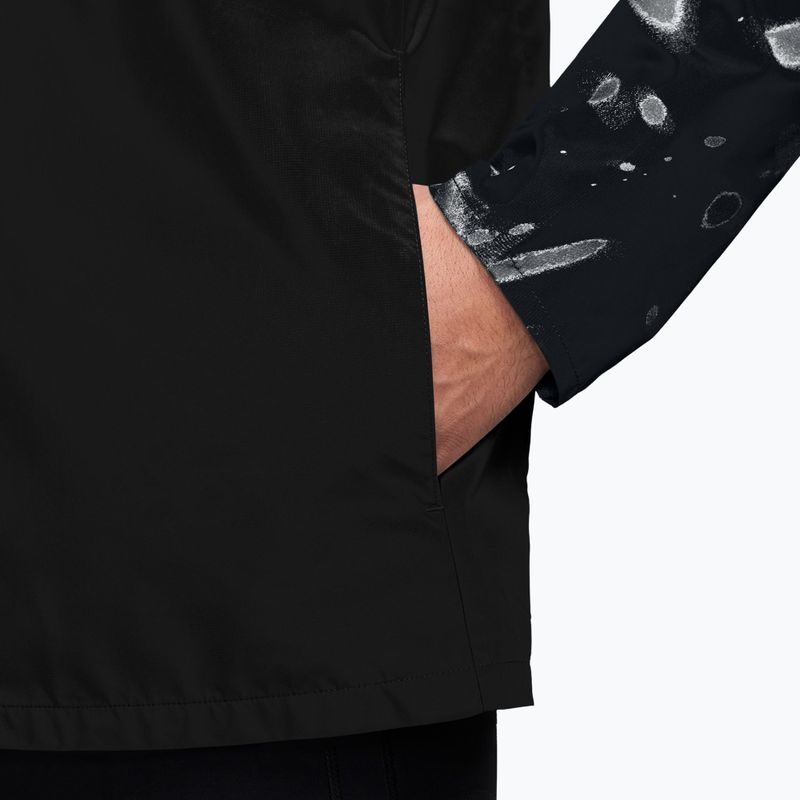 Men's running jacket Nike Miler Repel UV Printed black/black 3