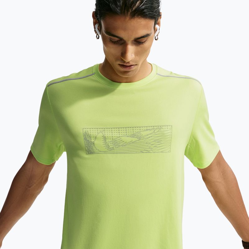 Men's running shirt Nike Miler light lemon twist 4