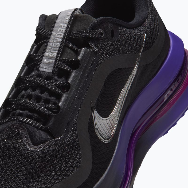 Women's running shoes Nike Pegasus Premium black/dark concord/metallic silver 5