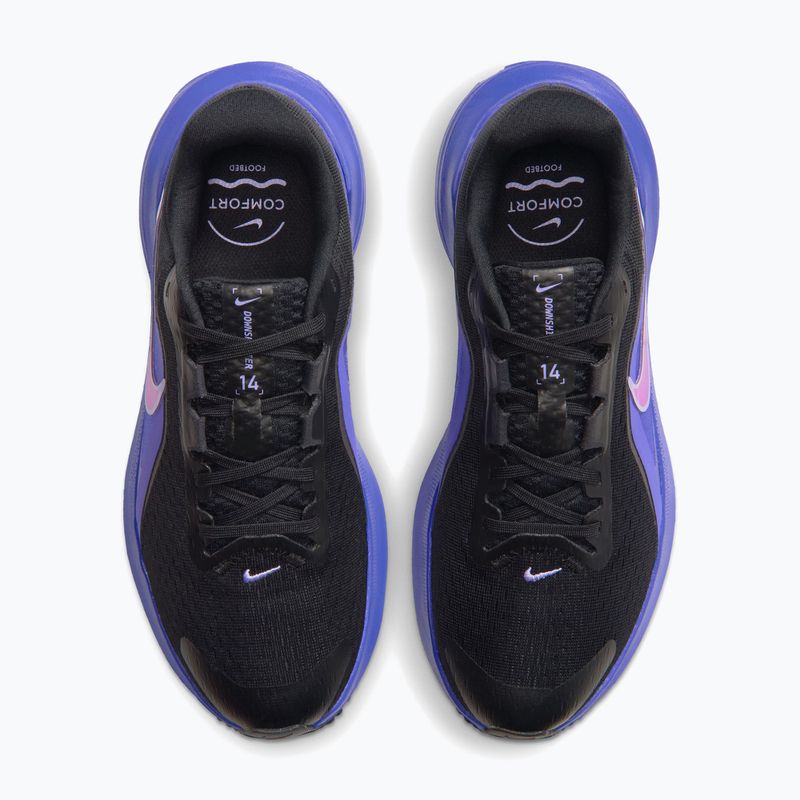 Women's running shoes Nike Downshifter 14 black/persian violet/vivid purple 3
