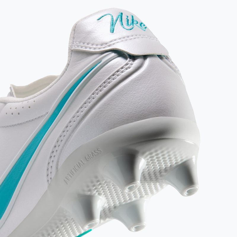 Men's football boots Nike Tiempo Ligera Pro AG white/white/dusty cactus 5