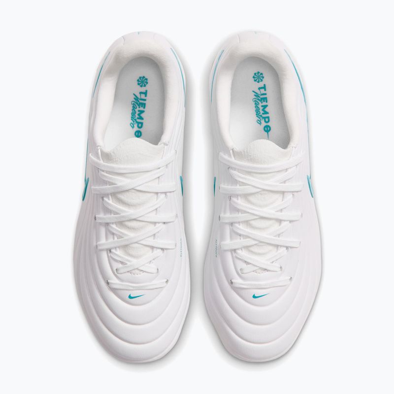 Children's football boots Nike Tiempo Maestro Academy Jr FG/MG white/white/dusty cactus 4