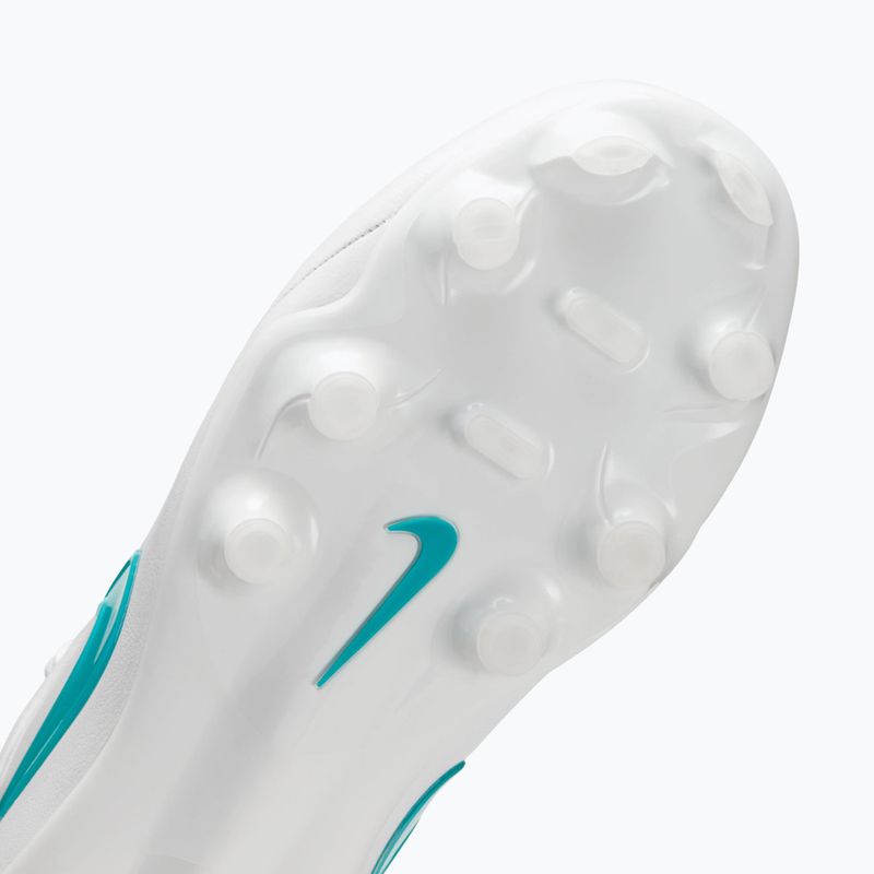 Children's football boots Nike Tiempo Maestro Academy Jr FG/MG white/white/dusty cactus 5