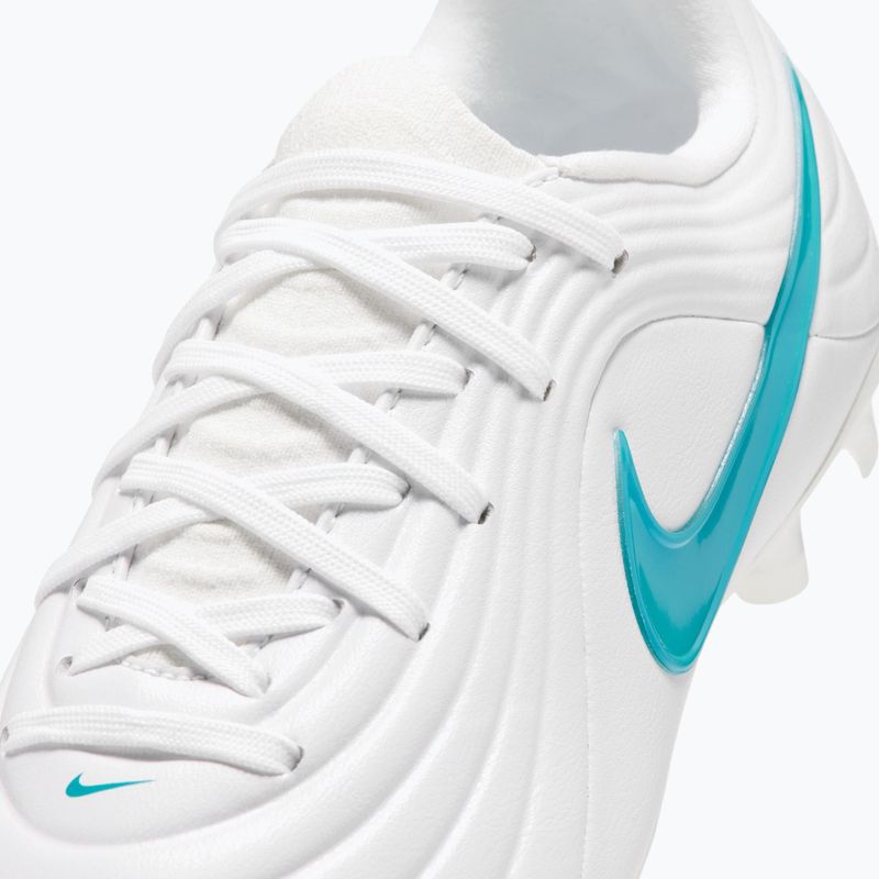 Children's football boots Nike Tiempo Maestro Academy Jr FG/MG white/white/dusty cactus 6