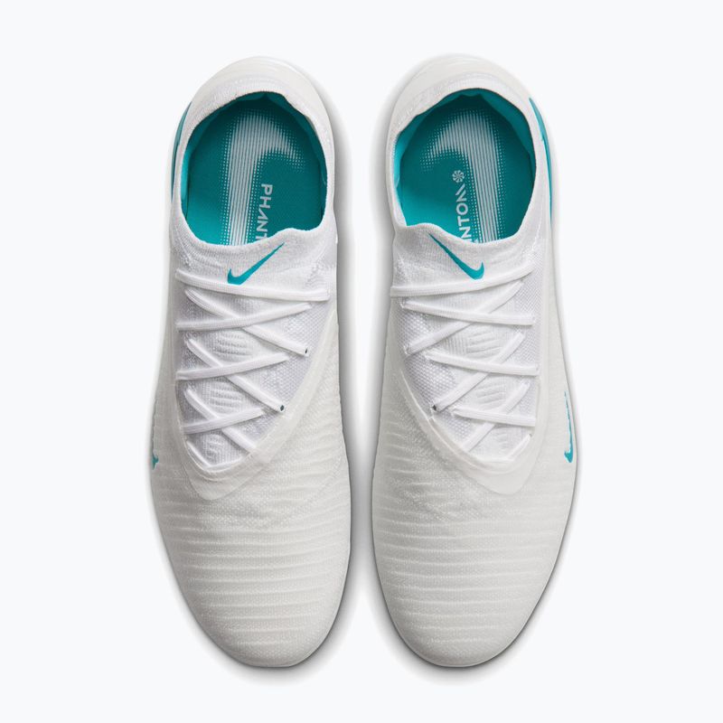 Men's football boots Nike Phantom 6 Low Elite SG white/white/dusty cactus 3