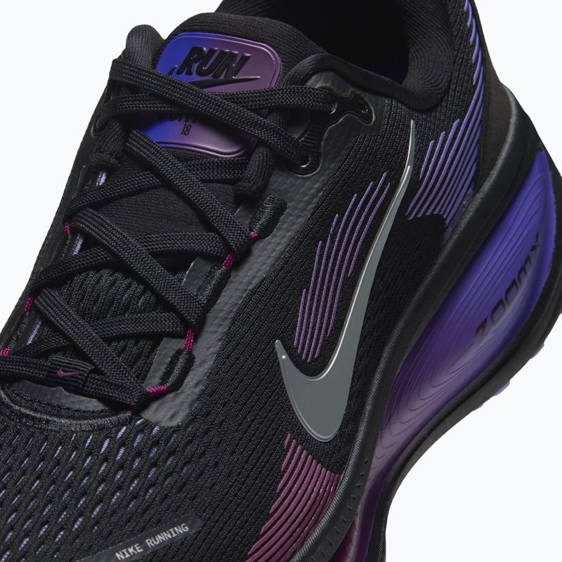 Women's running shoes Nike Vomero 18 black/persian violet/metallic silver 5