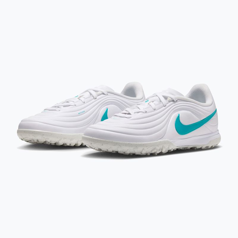 Children's football boots Nike Tiempo Maestro Academy Jr TF white/white/dusty cactus 2