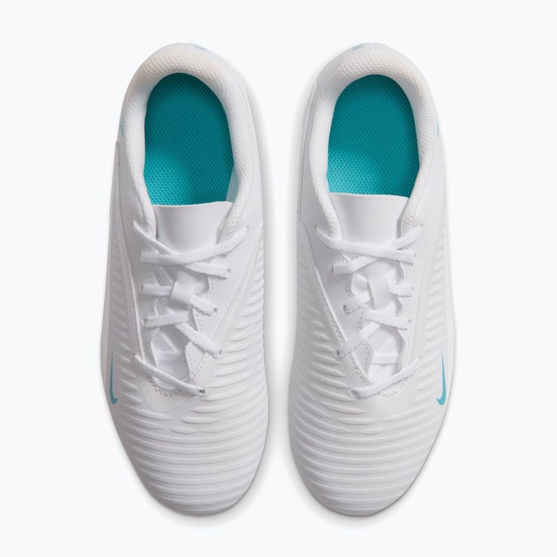 Children's football boots Nike Phantom 6 Low Club Jr MG white/white/dusty cactus 3