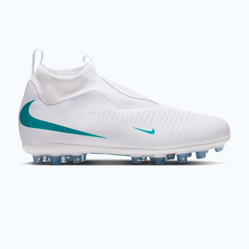 Children's football boots Nike Phantom 6 High Academy AG white/white/dusty cactus
