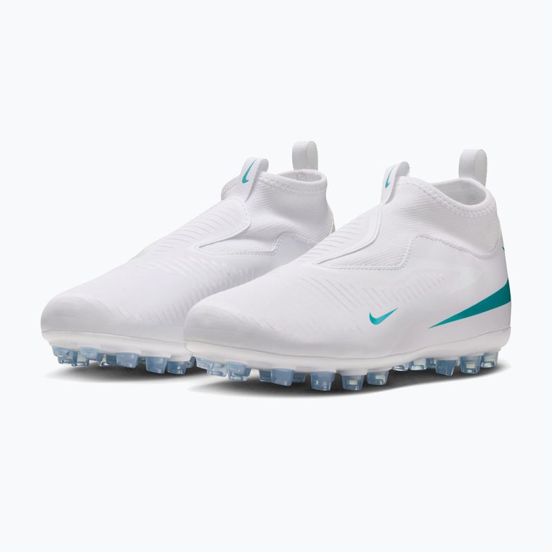 Children's football boots Nike Phantom 6 High Academy AG white/white/dusty cactus 3