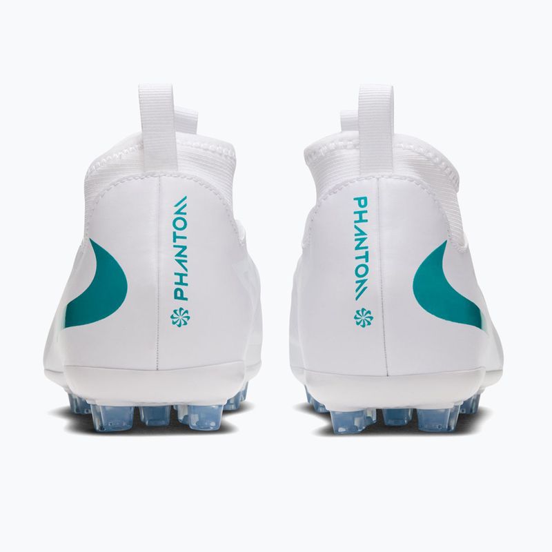 Children's football boots Nike Phantom 6 High Academy AG white/white/dusty cactus 5