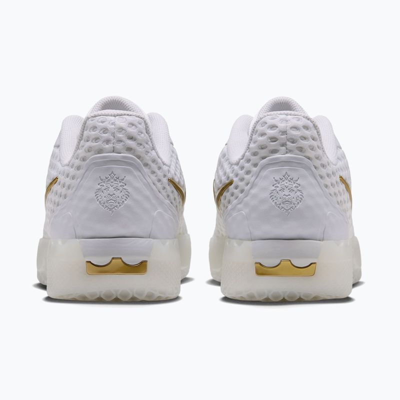 Men's basketball shoes Nike LeBron Witness X white/white/photon dust/metallic gold 3