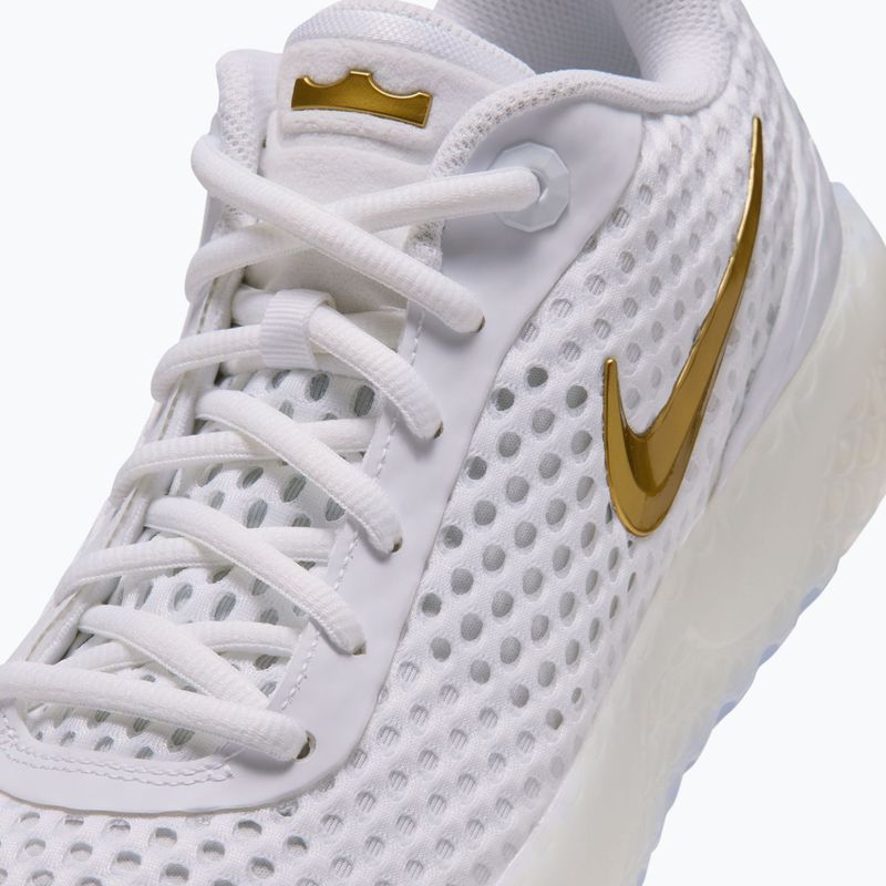 Men's basketball shoes Nike LeBron Witness X white/white/photon dust/metallic gold 4
