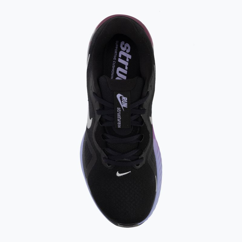Women's running shoes Nike Structure 26 Black/Gridiron/Metallic Silver 5
