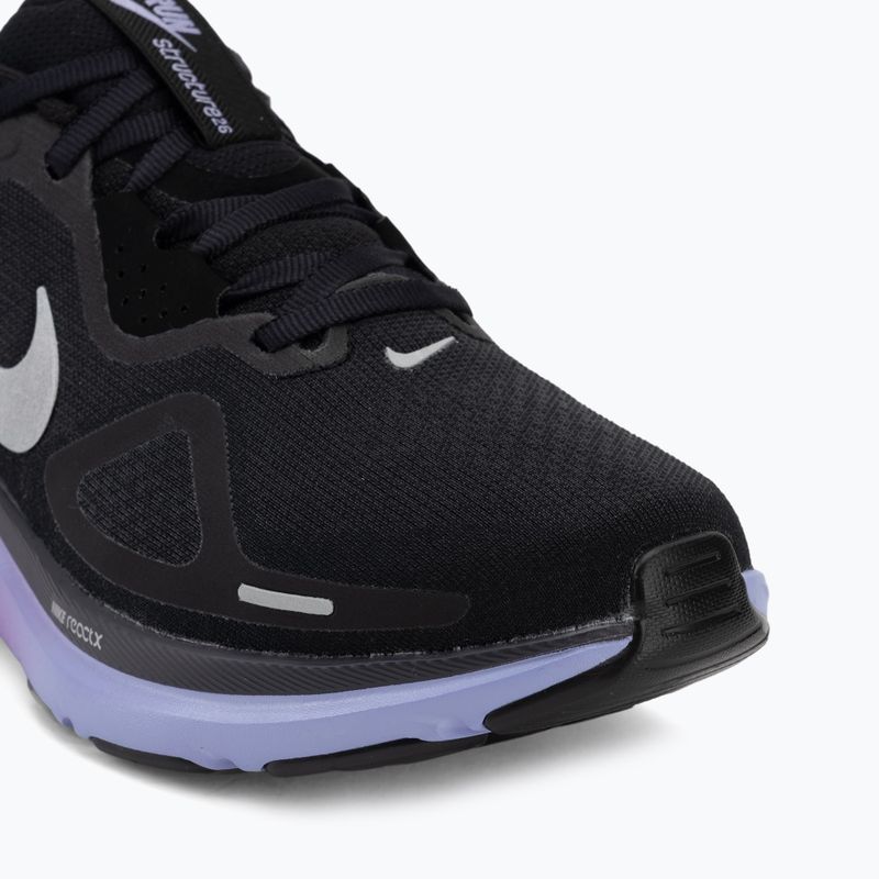 Women's running shoes Nike Structure 26 Black/Gridiron/Metallic Silver 7