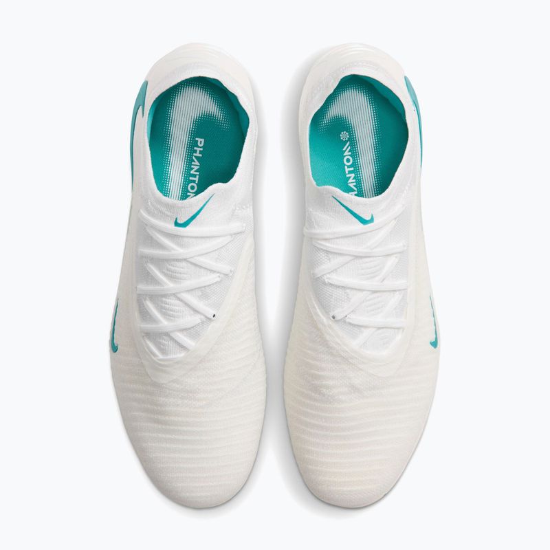 Men's football boots Nike Phantom 6 Low Elite AG-Pro white/white/dusty cactus 3