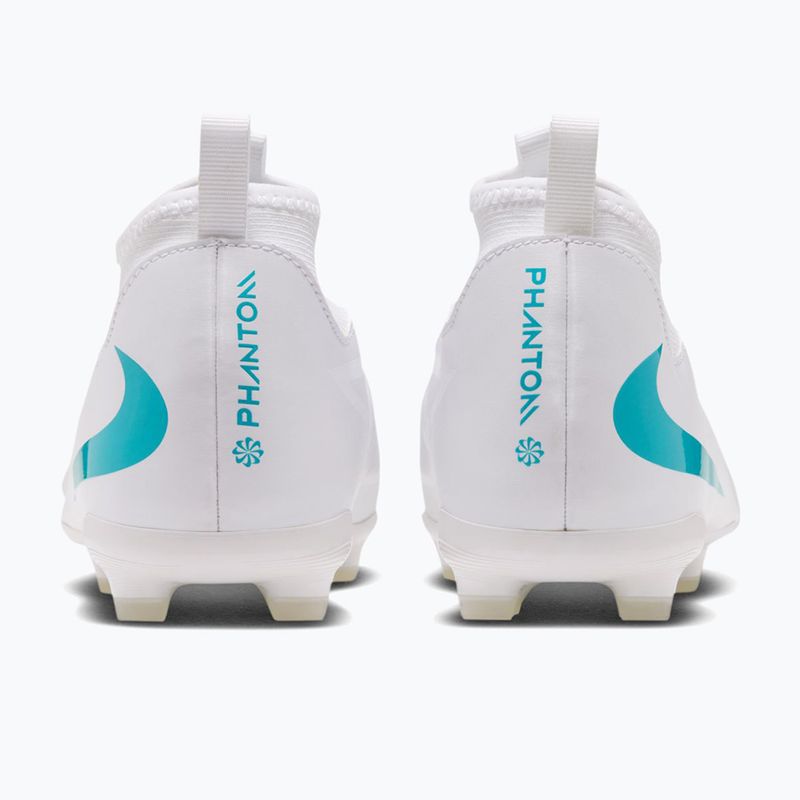 Children's football boots Nike Phantom 6 High Academy Jr FG/MG white/white/dusty cactus 2