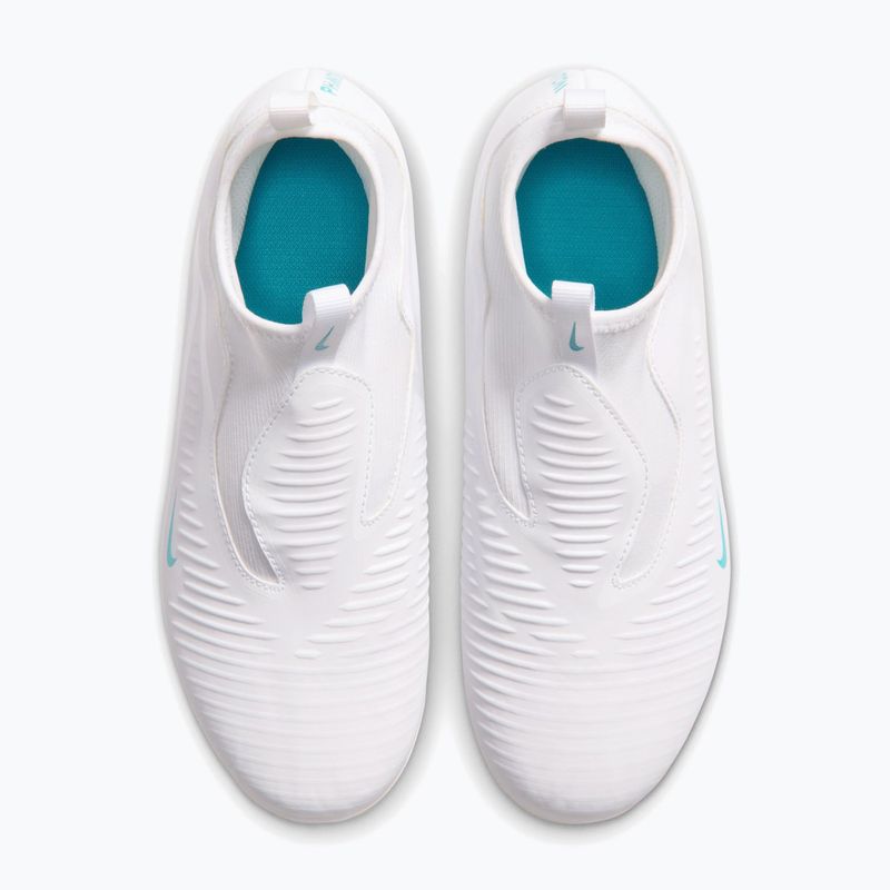 Children's football boots Nike Phantom 6 High Academy Jr FG/MG white/white/dusty cactus 3