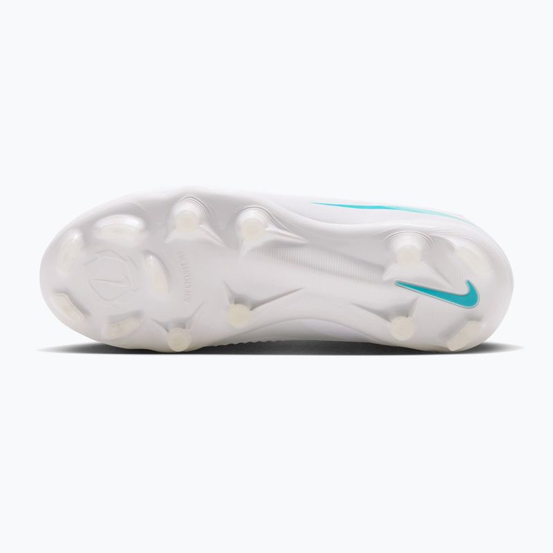 Children's football boots Nike Phantom 6 High Academy Jr FG/MG white/white/dusty cactus 4