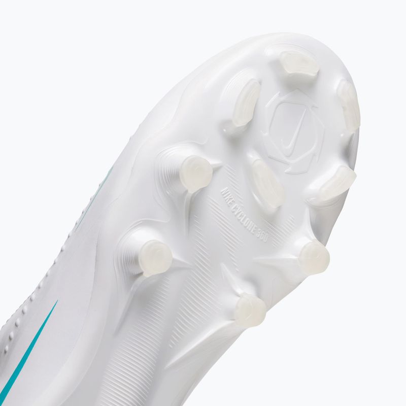 Children's football boots Nike Phantom 6 High Academy Jr FG/MG white/white/dusty cactus 5