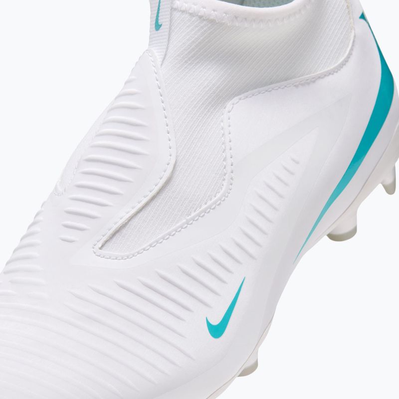 Children's football boots Nike Phantom 6 High Academy Jr FG/MG white/white/dusty cactus 6
