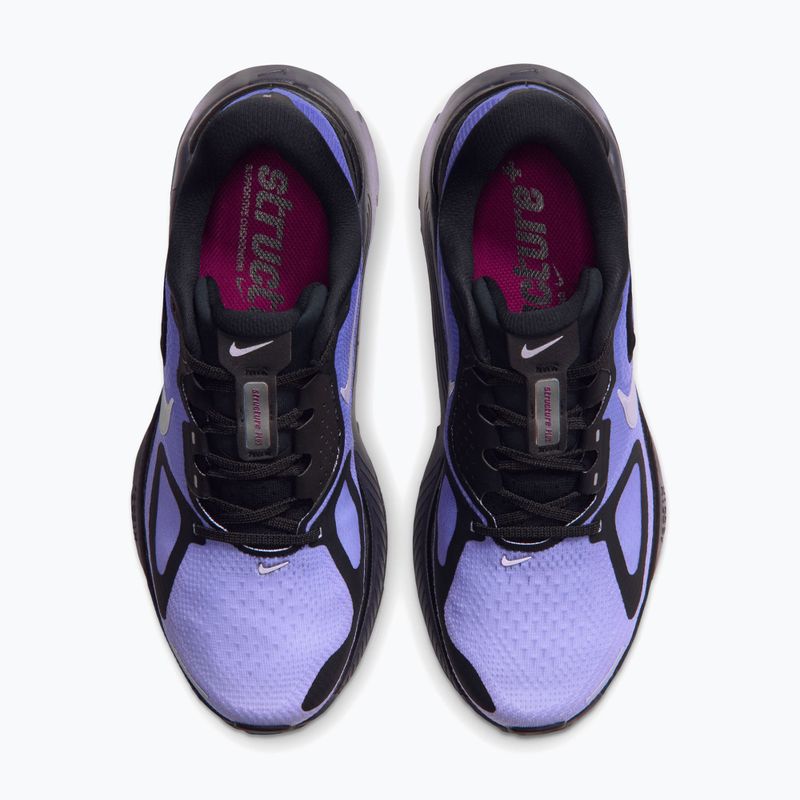 Women's running shoes Nike Structure Plus Black/Persian Violet/Metallic Silver 3
