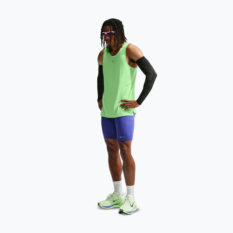Men's running shirt Nike Stride volt/light silver 2