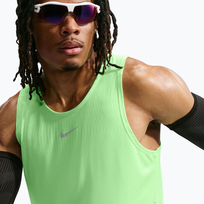 Men's running shirt Nike Stride volt/light silver 5