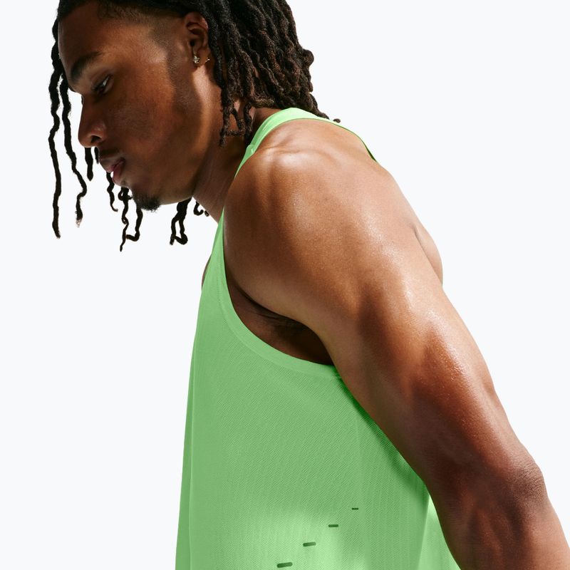 Men's running shirt Nike Stride volt/light silver 6