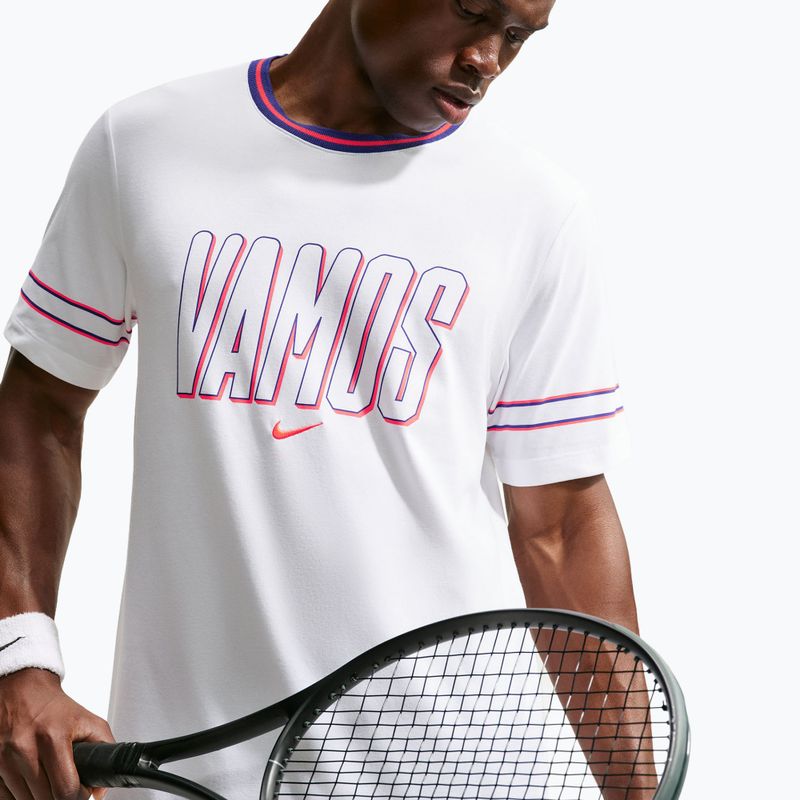 Men's T-shirt Nike Court Dri-FIT Cotton white 4