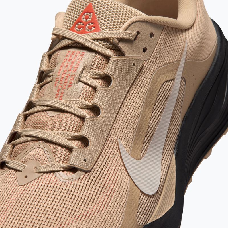 Men's running shoes Nike ACG Pegasus Trail linen/black/light crimson/light orewood brown 5