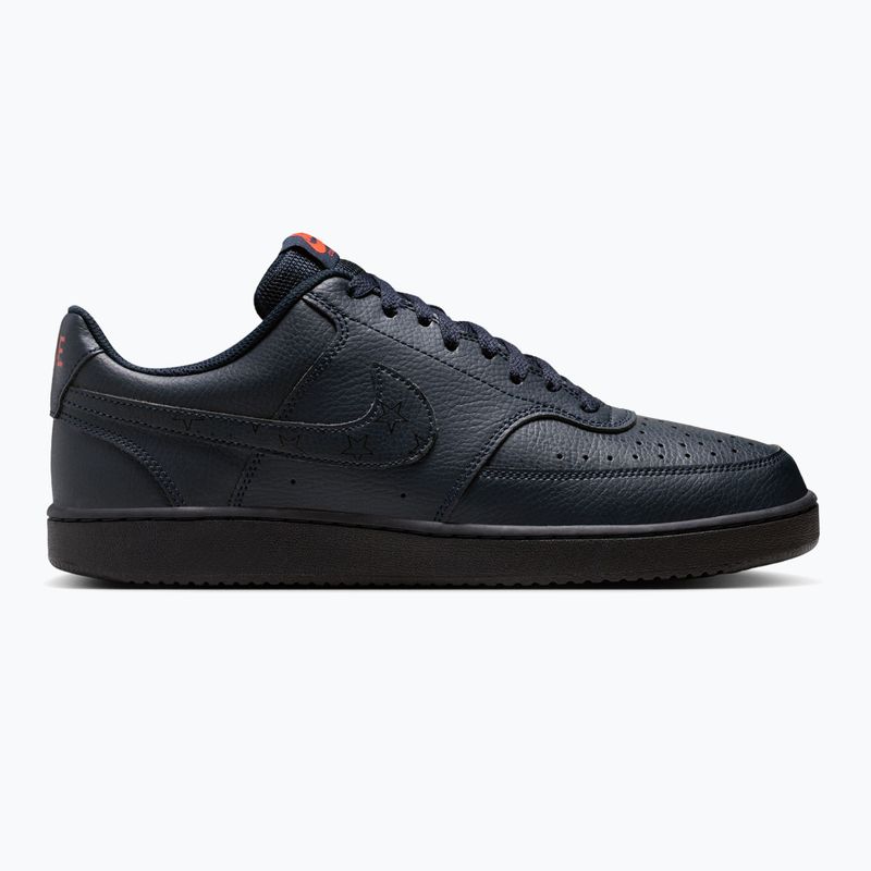 Men's shoes Nike Court Vision Low Next Nature dark obsidian/picante red/dark obsidian